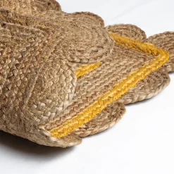 Felpudo en yute – amarillo