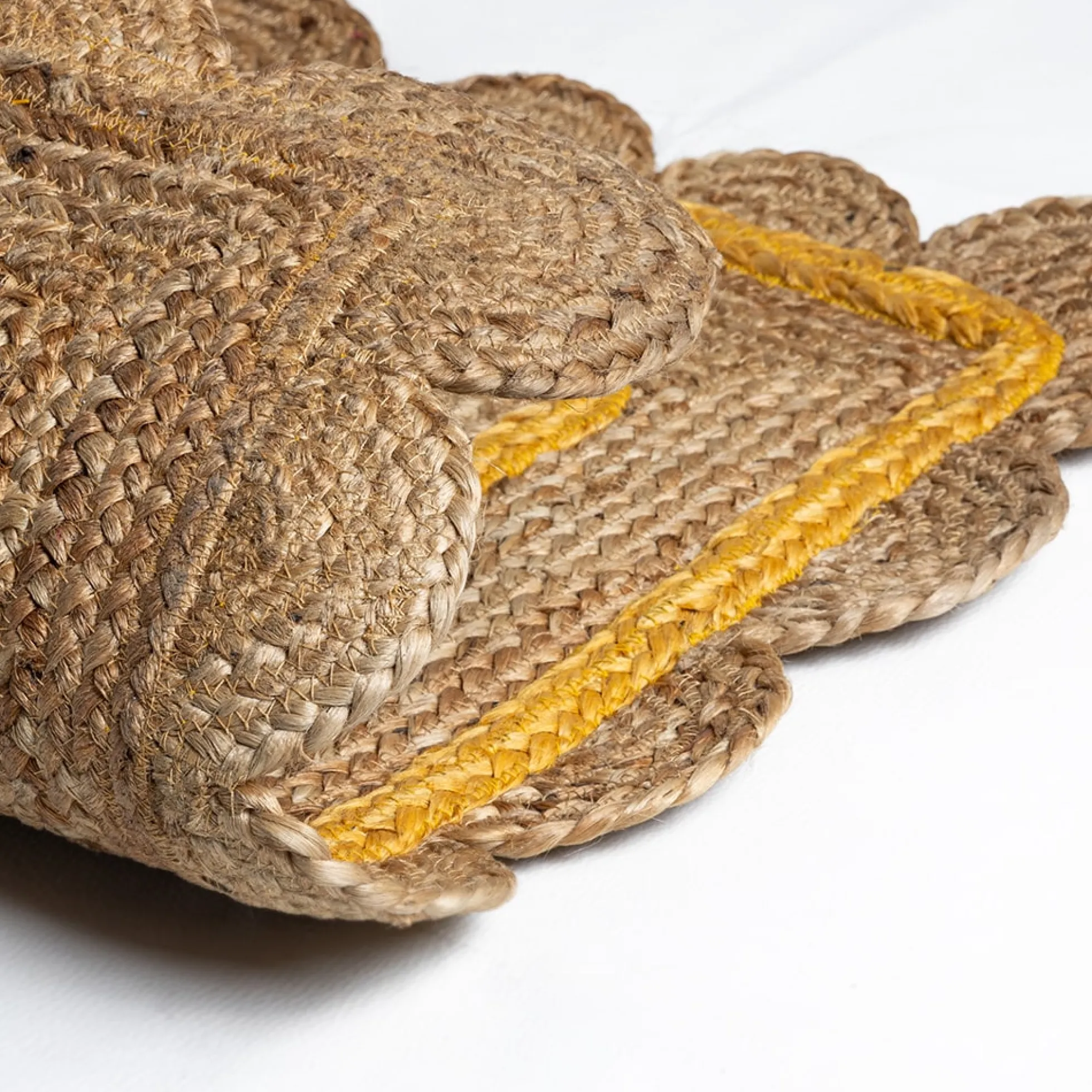 Felpudo en yute – amarillo