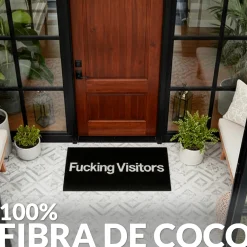 Felpudo "Fucking visitors”