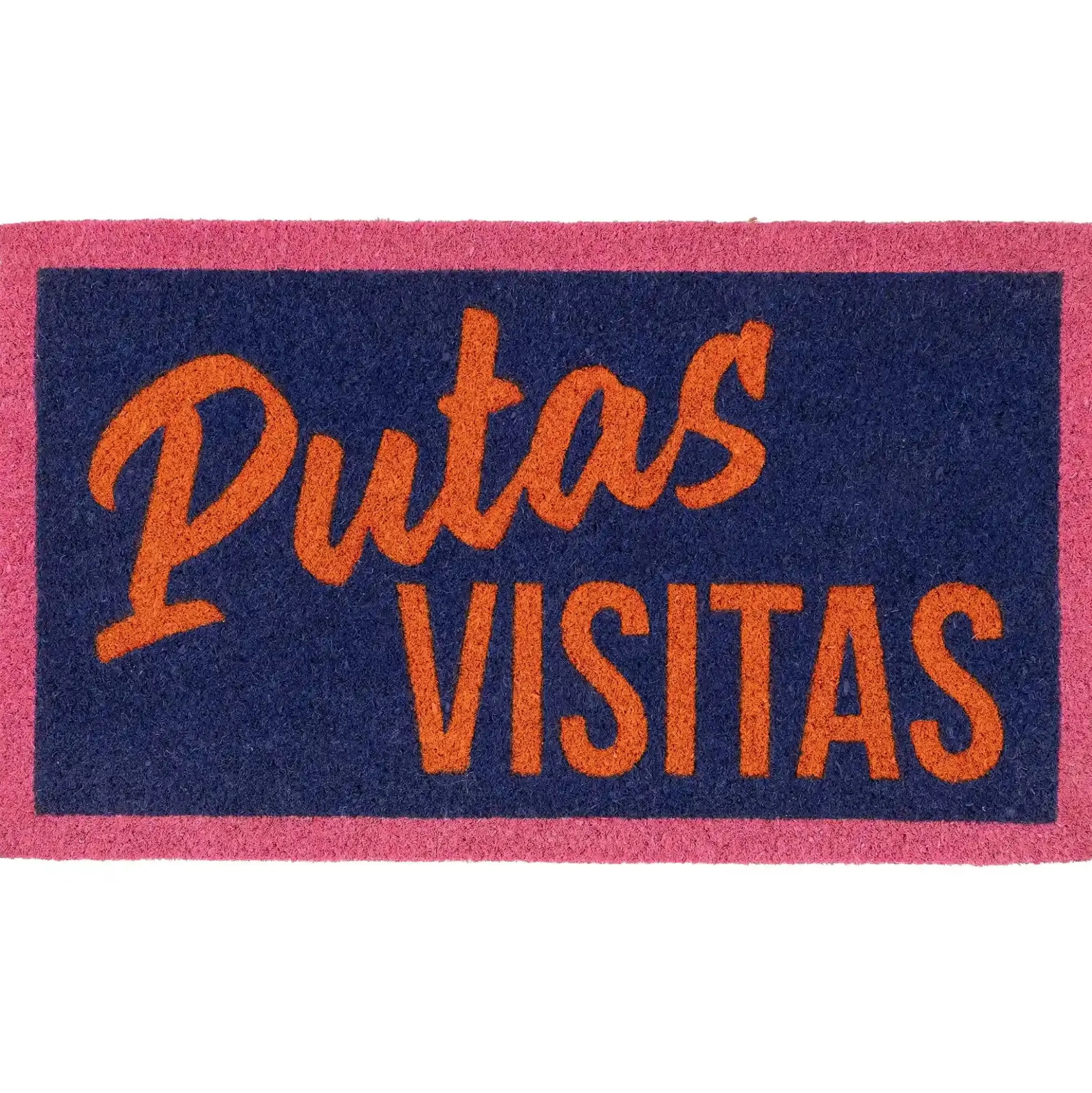 Felpudo "Putas visitas” multicolor