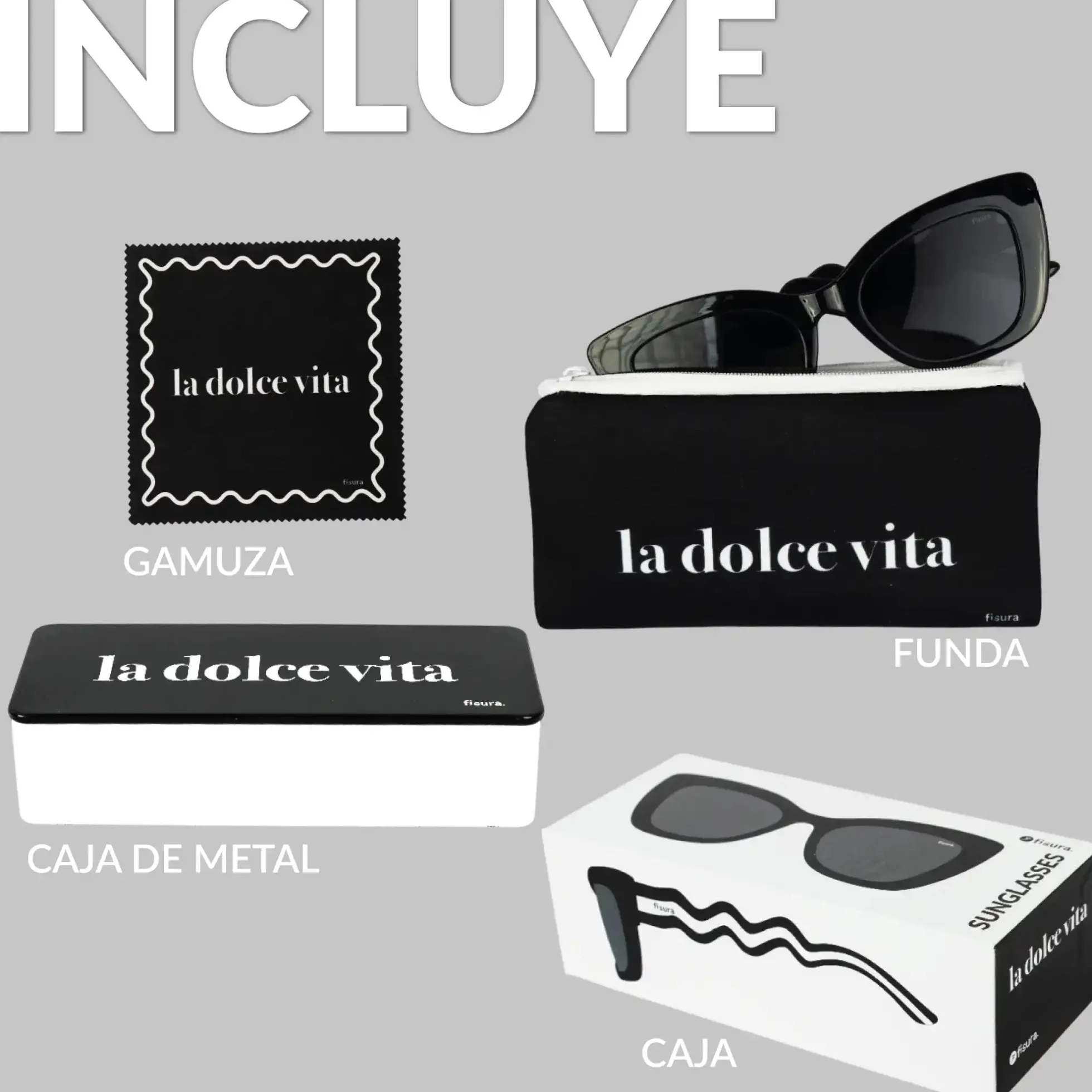 Gafas de sol ondas "La dolce vita"