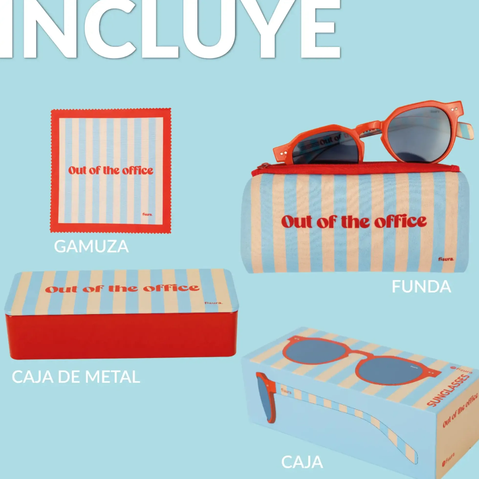 Gafas de sol "Out of the office”