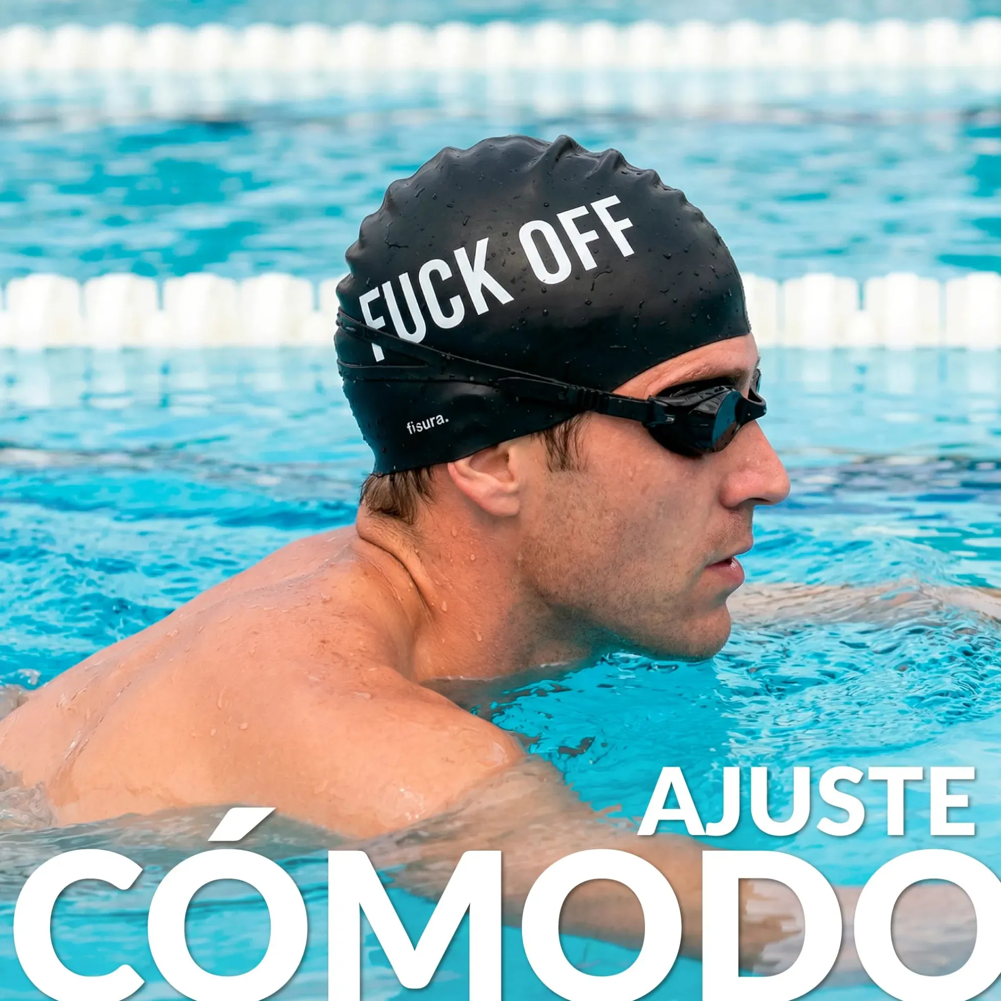 Gorro de piscina “Fuck off”