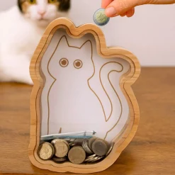 Hucha de madera “Gato”