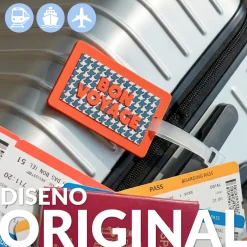 Identificador de maleta "Bon voyage"