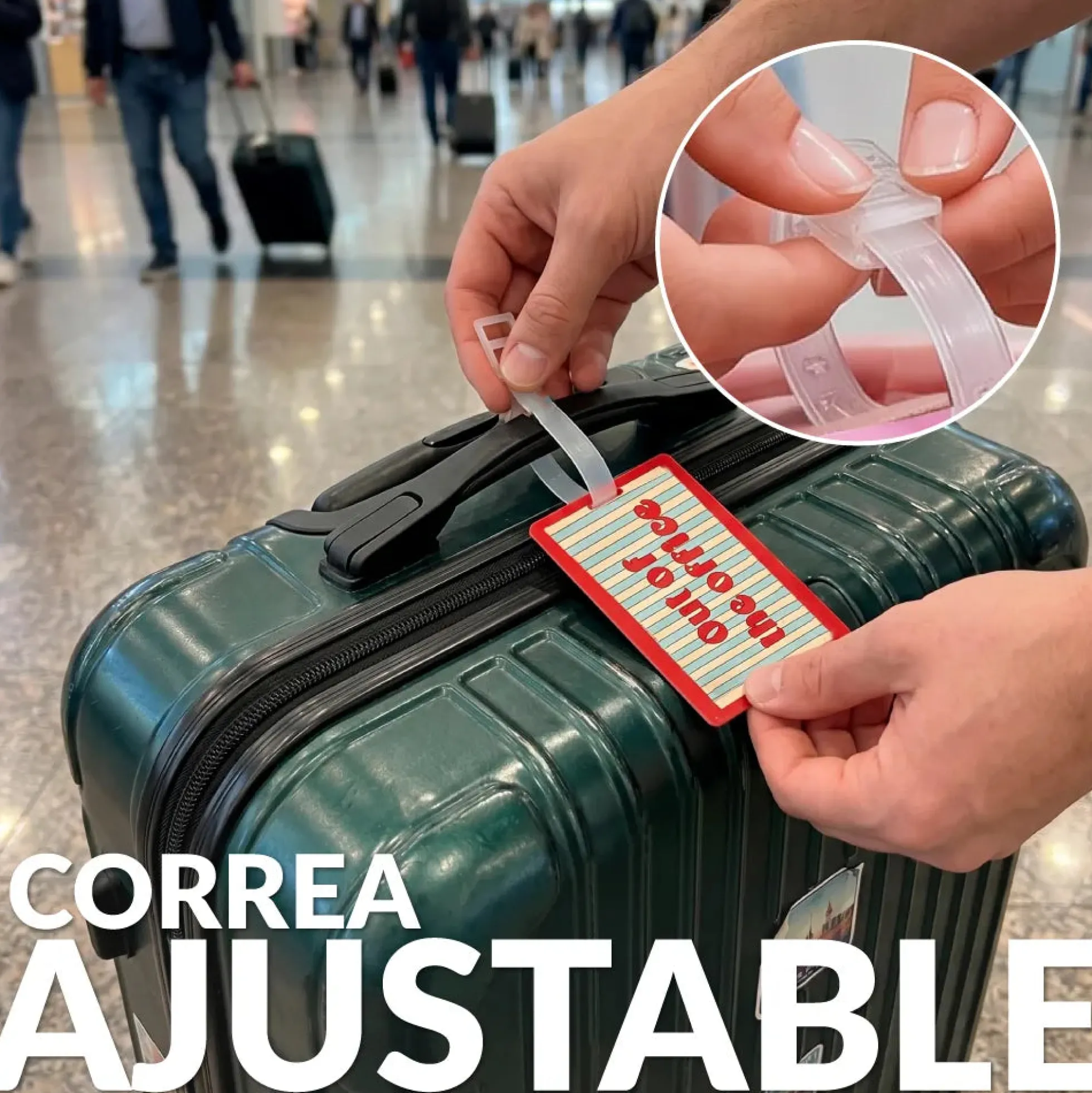 Identificador de maleta "Out of the office"