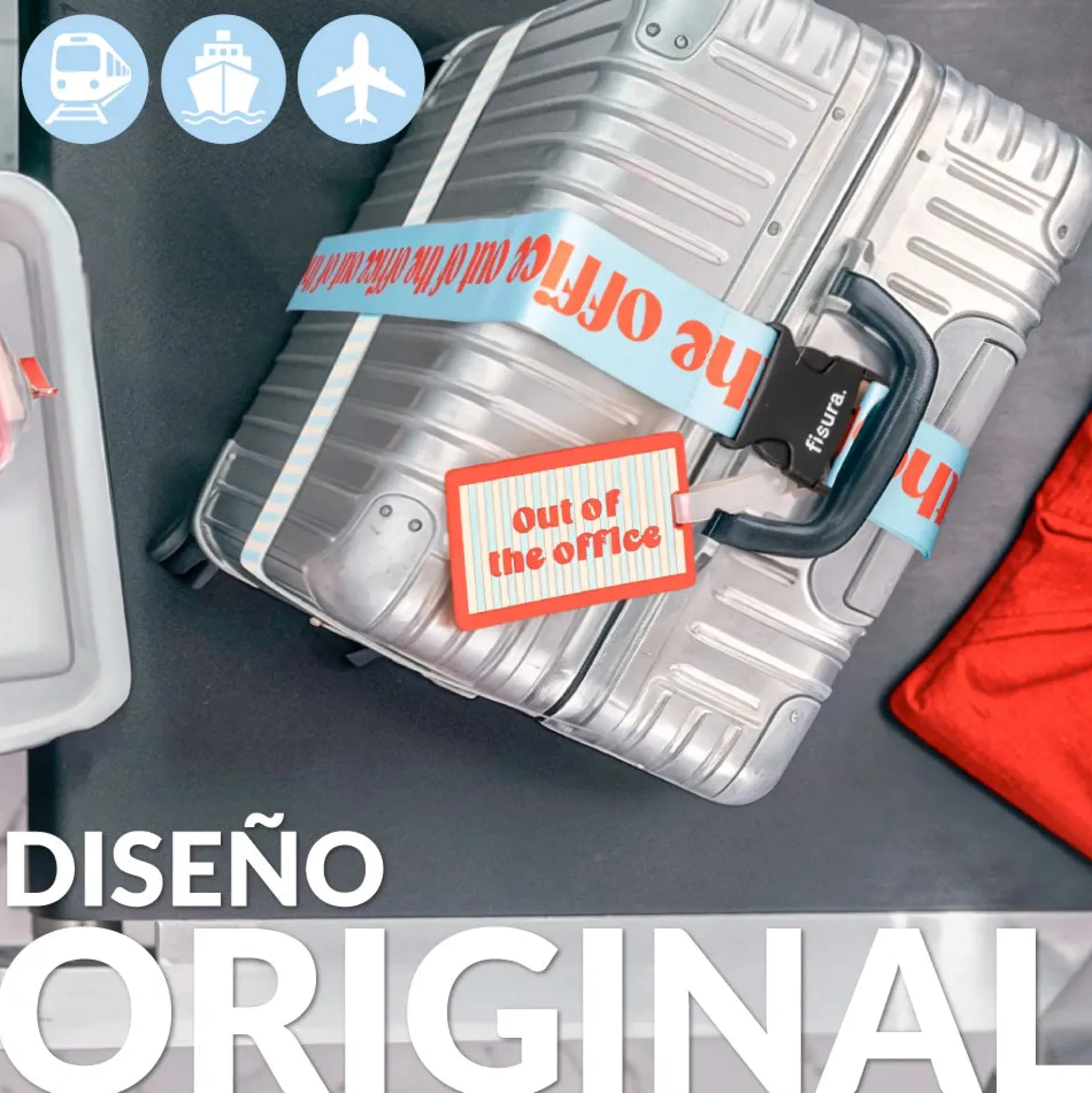 Identificador de maleta "Out of the office"
