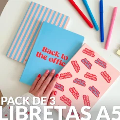 Libreta A5 “Back to the office” pack de 3