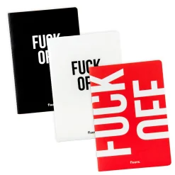 Libreta A5 “Fuck off” pack de 3