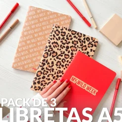 Libreta A5 “My wild week” pack de 3