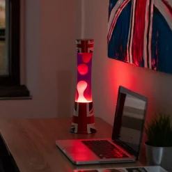Lámpara de lava "bandera UK"