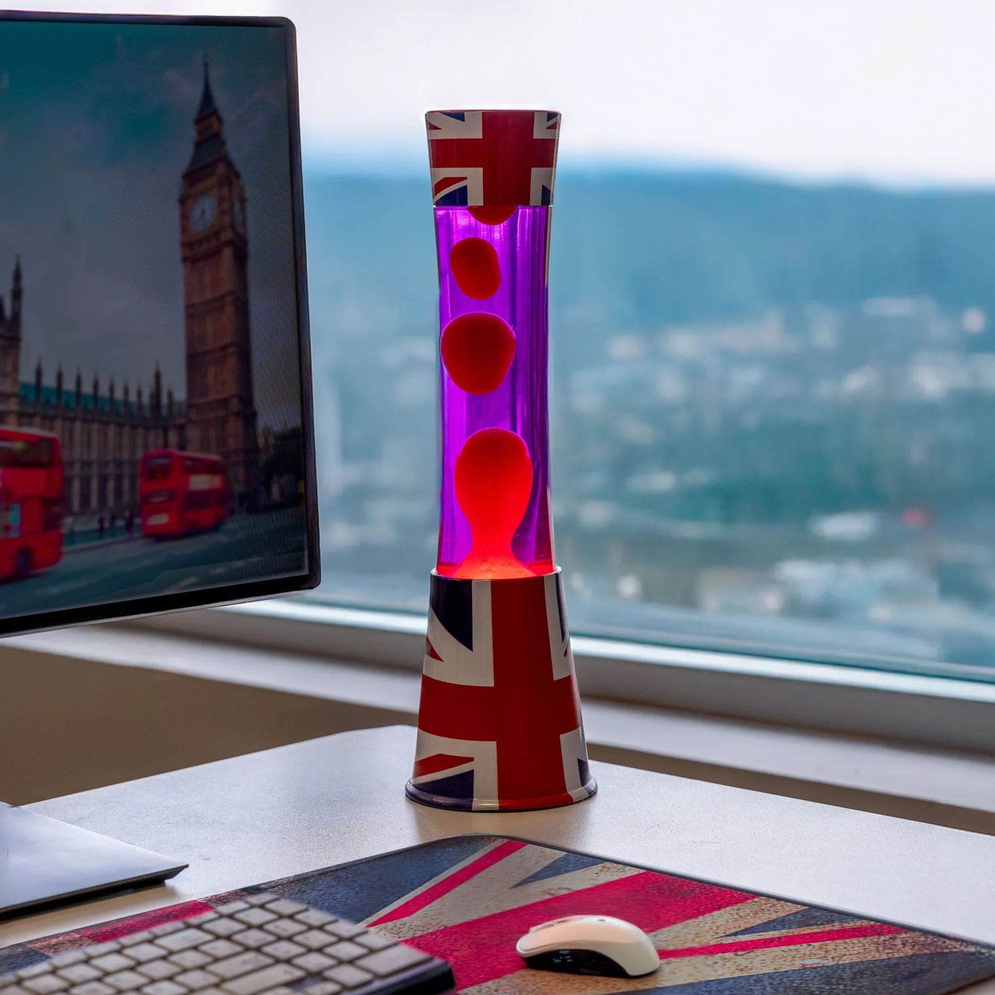Lámpara de lava "bandera UK"