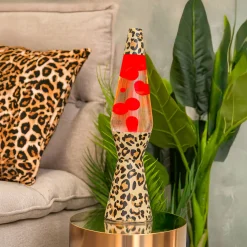Lámpara de lava “bullet” leopardo