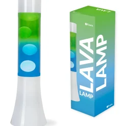 Lámpara de lava degradada azul y verde de 30 cm