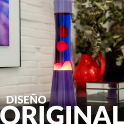 Lámpara de lava degradado morado