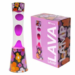 Lámpara de lava "flores vintage"