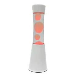 Lámpara de lava LED con base blanca - 7 colores
