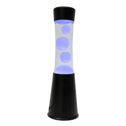Lámpara de lava LED con base negra - 7 colores