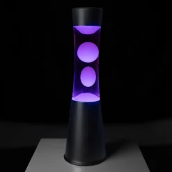Lámpara de lava LED con base negra - 7 colores
