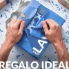 Lámpara de lava monocromática azul