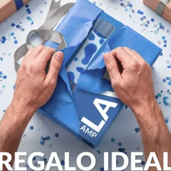 Lámpara de lava monocromática azul