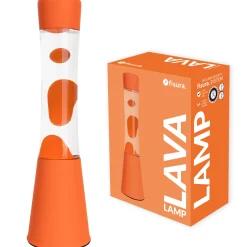 Lámpara de lava monocromática naranja