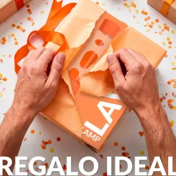 Lámpara de lava monocromática naranja