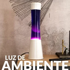 Lámpara de lava morada