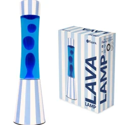 Lámpara de lava “rayas” azul