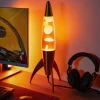 Lámpara de lava rocket degradado naranja