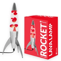 Lámpara de lava rocket roja
