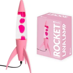 Lámpara de lava rocket rosa