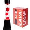 Lámpara de lava roja y negra
