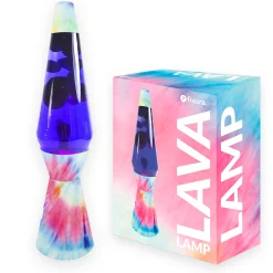 Lámpara de LavaTie Dye de líquido transparente y lava morada