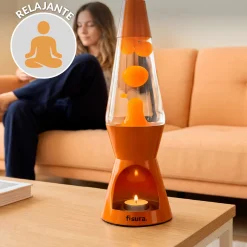 Lámpara de lava vela terracota