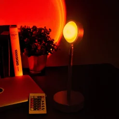 Lámpara de Mesa "Atardecer" naranja