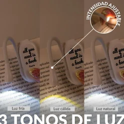Luz de lectura orientable “All you need is a book”