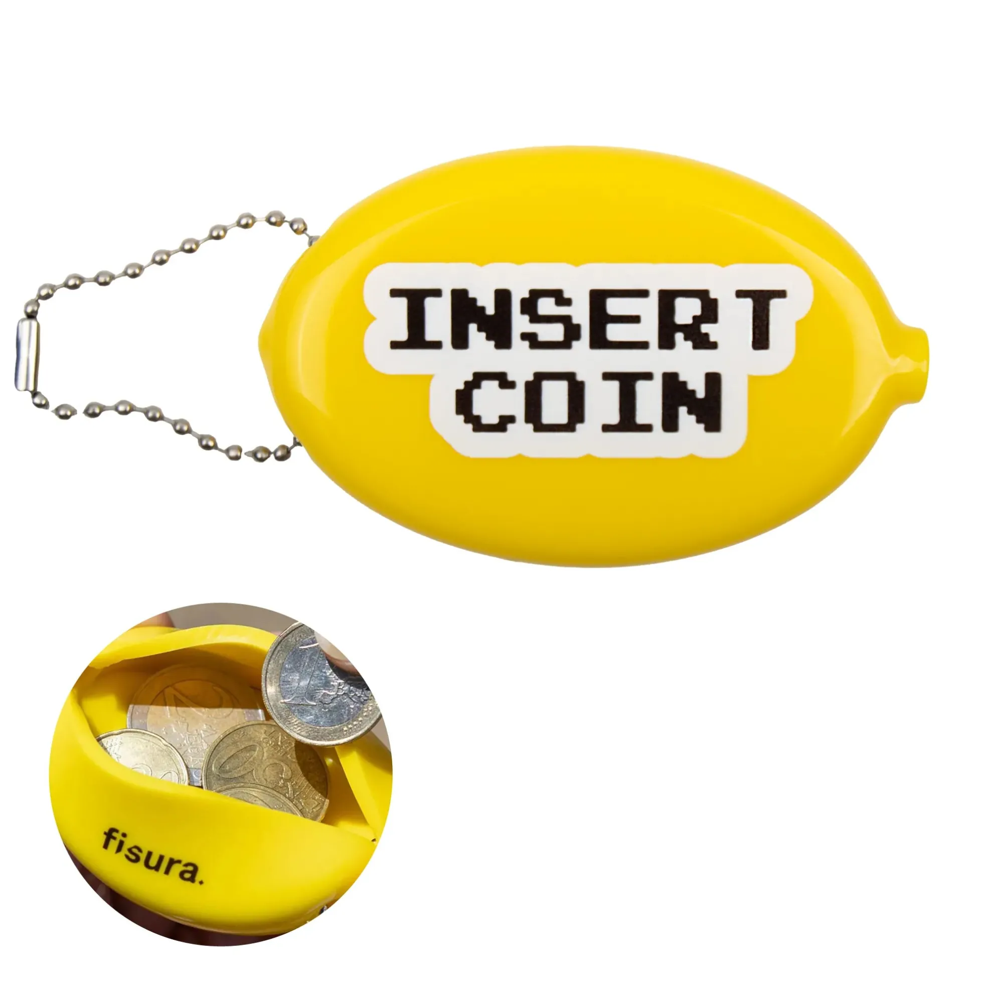 Monedero retro "Insert coin"