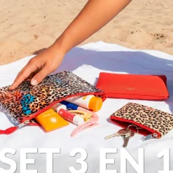Neceser triple “Leopardo”