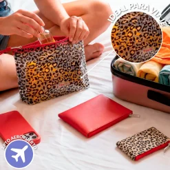 Neceser triple “Leopardo”