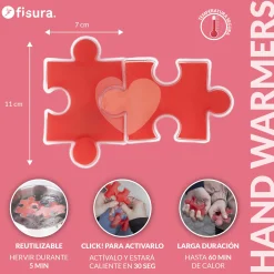 Pack de 2 calentadores de manos “puzzle”