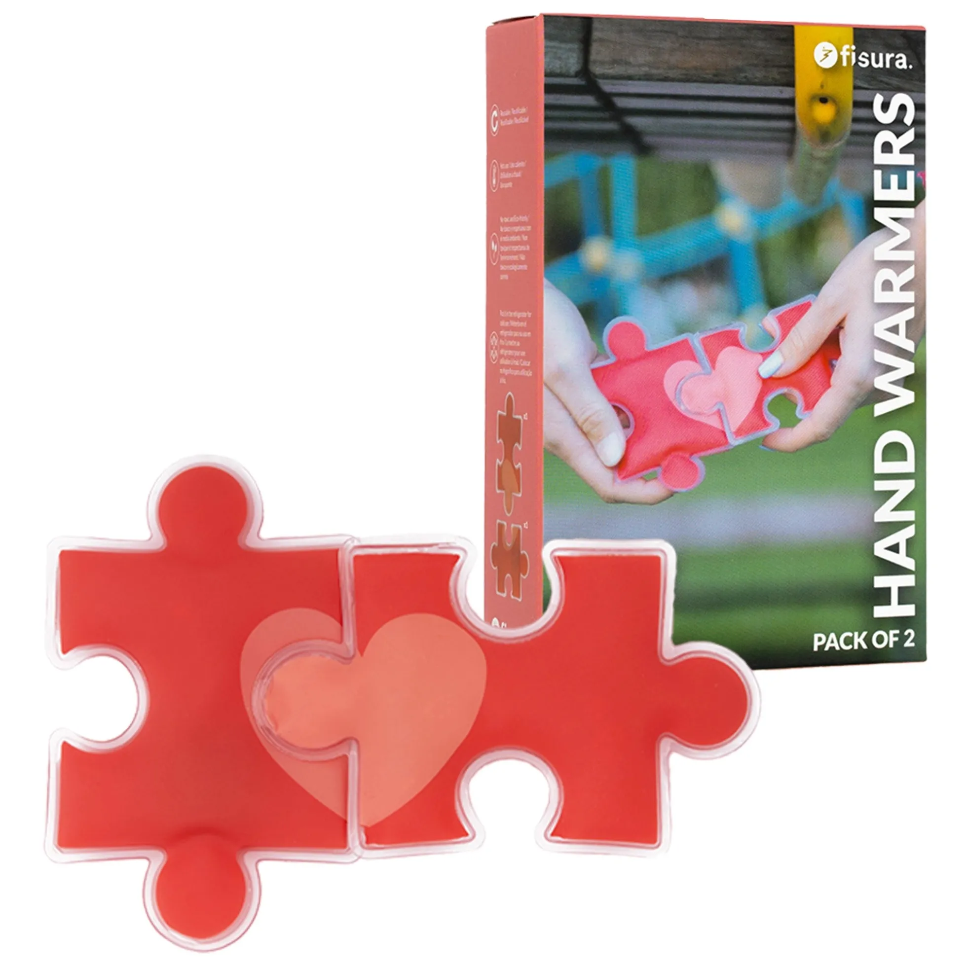 Pack de 2 calentadores de manos “puzzle”