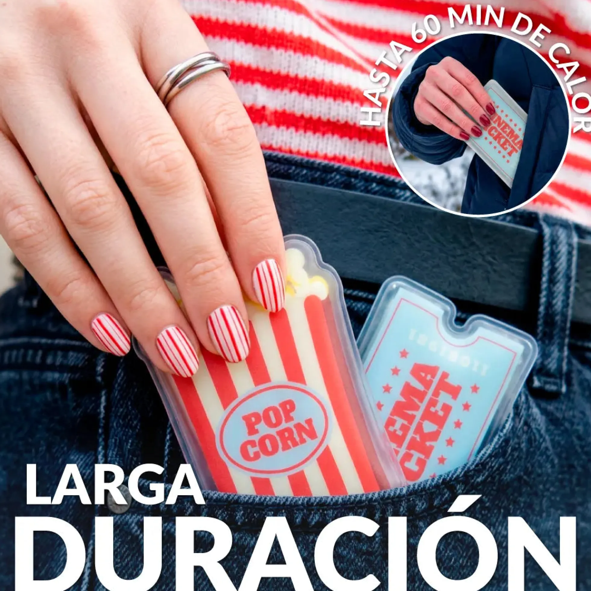 Pack de 2 calentadores de manos palomitas y entrada