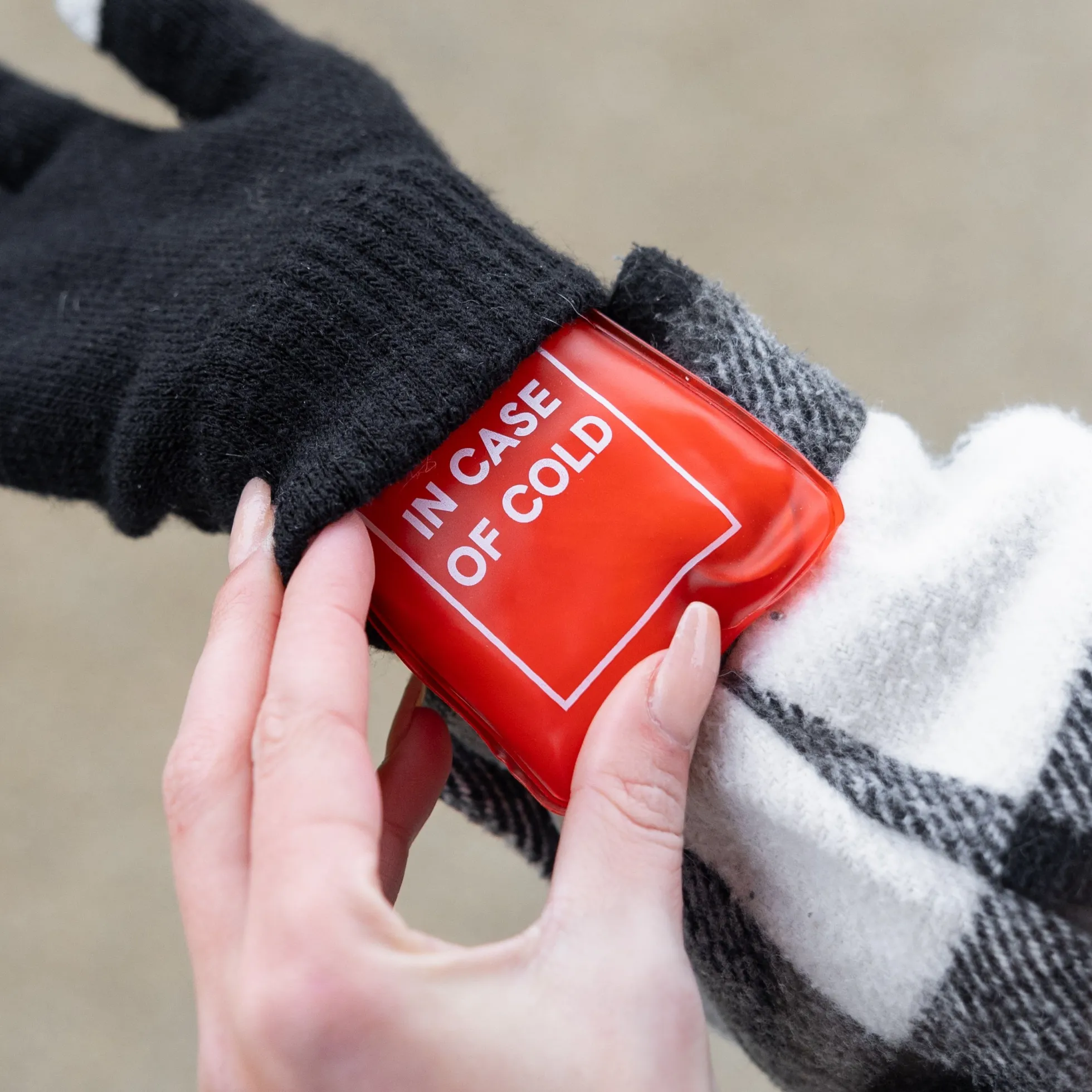 Pack de 4 calentadores de manos “Break in case of cold”