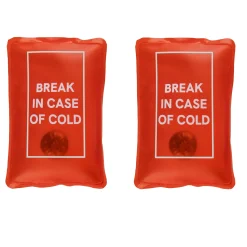 Pack de 2 calentadores de manos “Break in case of cold”