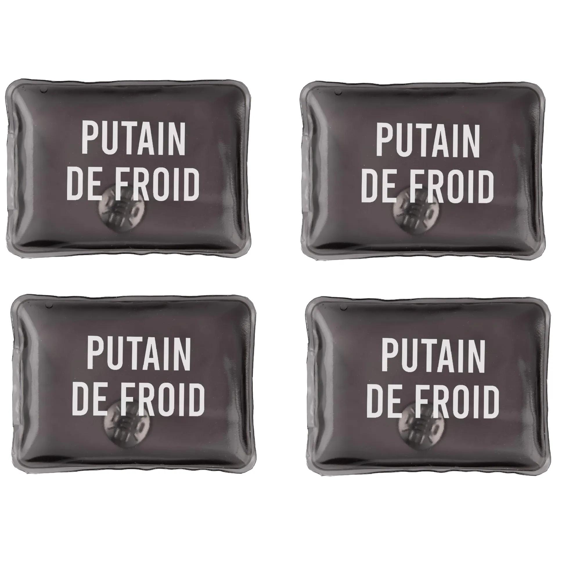 Pack de 4 calentadores de manos “Putain de froid"