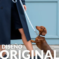 Pack de collar y correa "Nubes" S-M