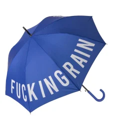 Paraguas “Fucking Rain” azul