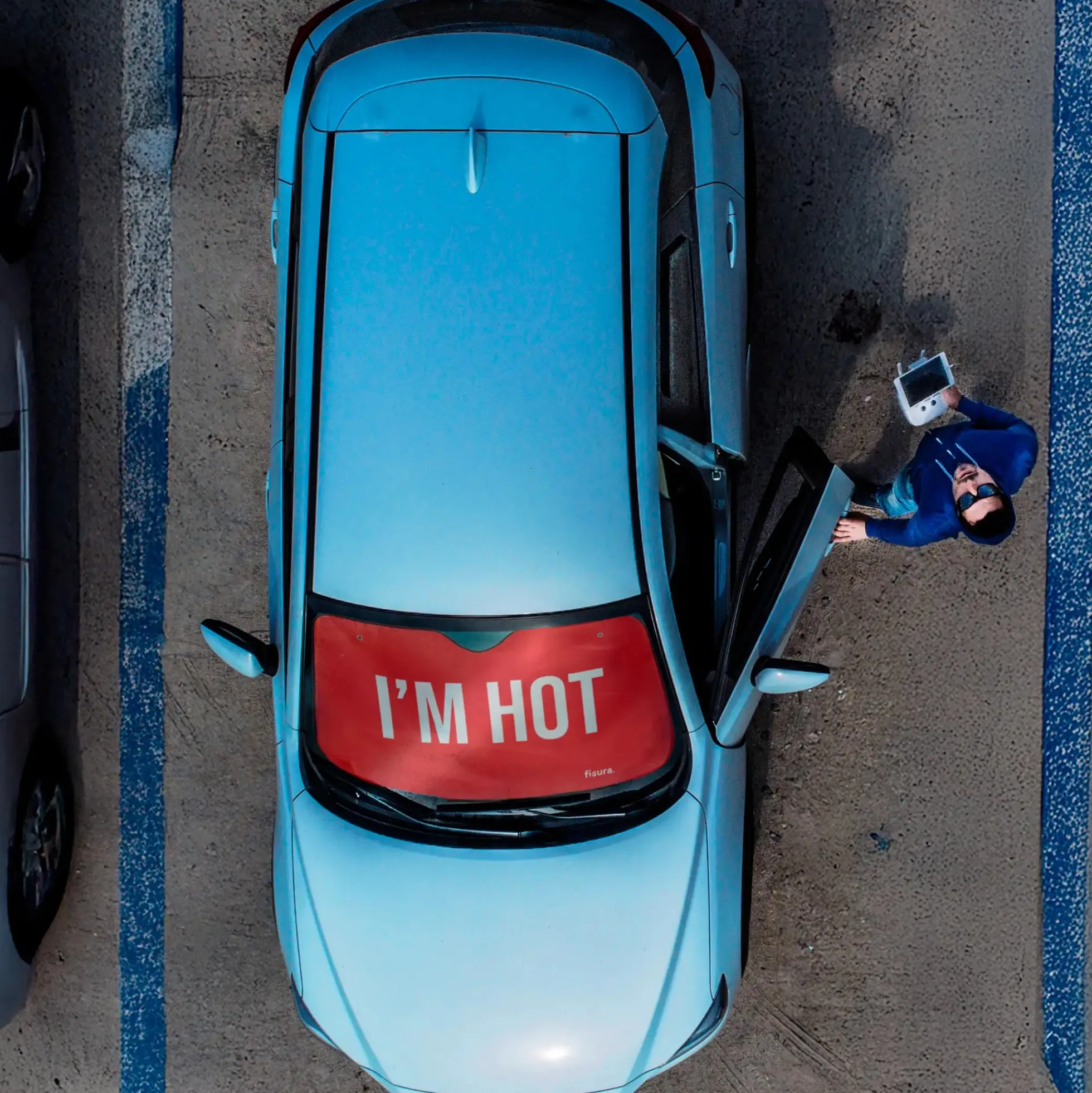 Parasol coche “I’m hot”