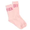 Par de calcetines chica "Fuck Off" Rosa